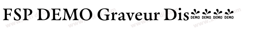 FSP DEMO Graveur Dis字体转换